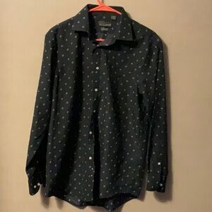 Black Label Black Casual Button Down Shirt